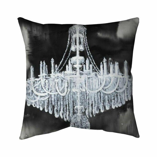 Fondo 20 x 20 in. Glam Chandelier-Double Sided Print Indoor Pillow FO2796250